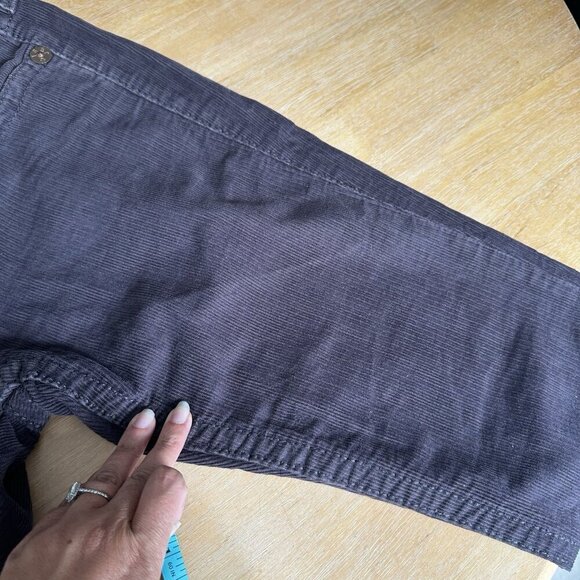 RARE Vintage True Religion Joey Big T Brown Corduroy Cropped Raw Hem Women’s 32 - Picture 15 of 16